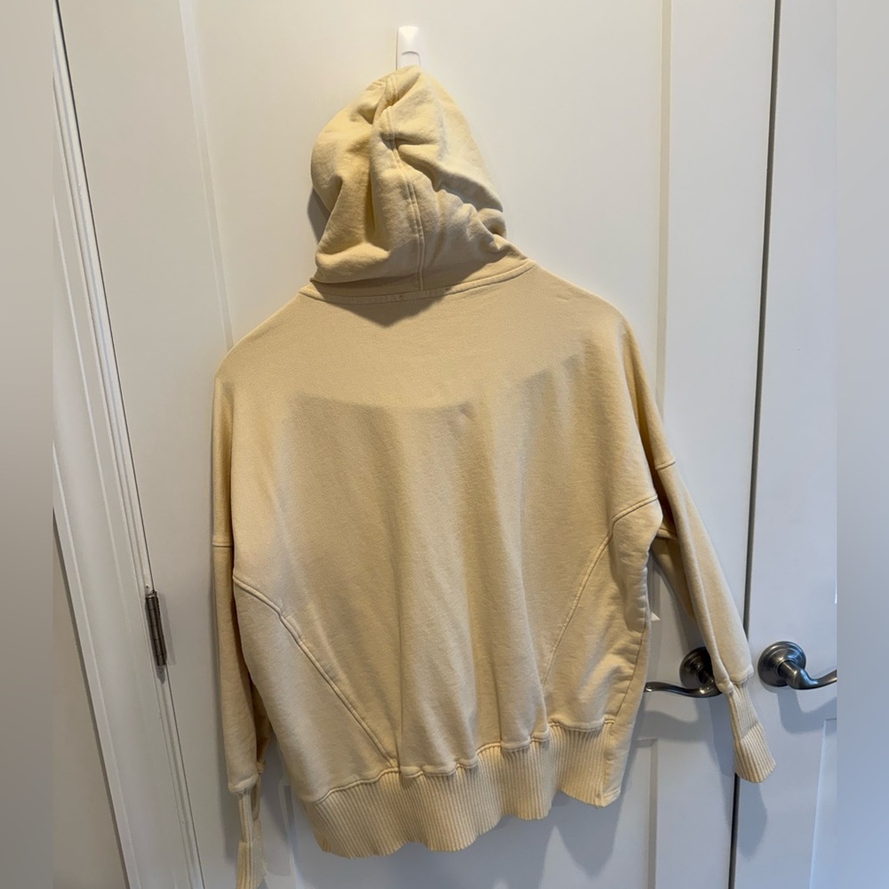 BUCKETLIST Women's Cream Button-Up Hoodie Sweater - Picture 4 of 4